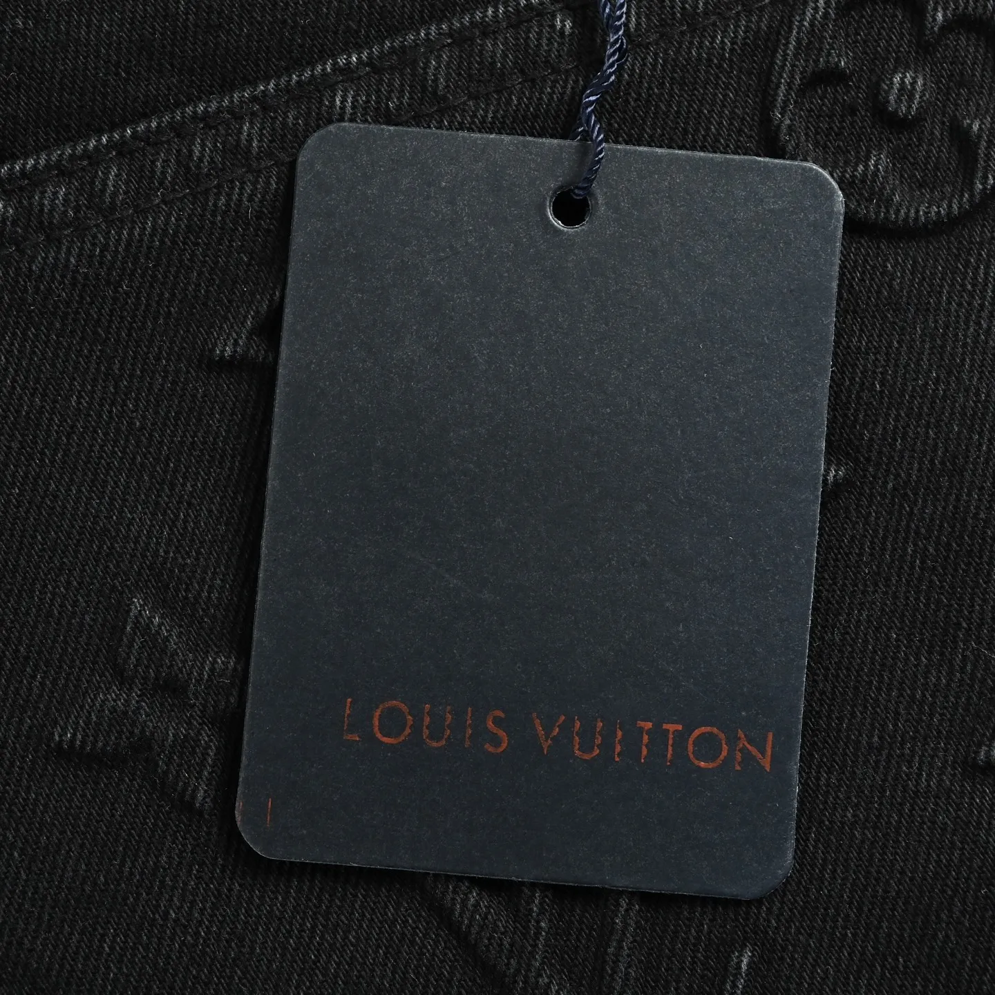 Louis Vuitton/Louis Vuitton presbyopic embossed denim shorts